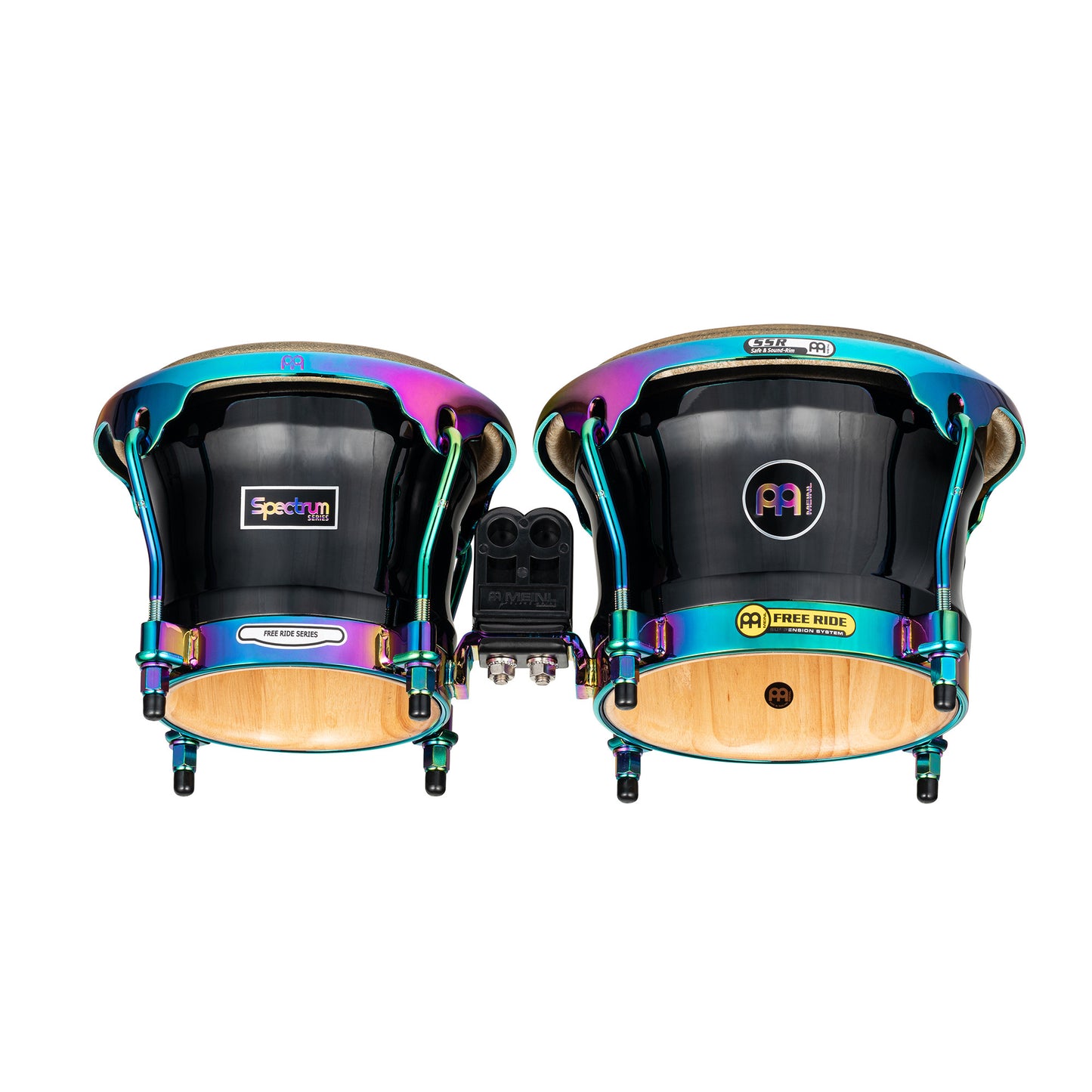 MEINL Percussion Marathon Spectrum Series Bongo 7" Macho &  8 1/2" Hembra - Phantom Black
