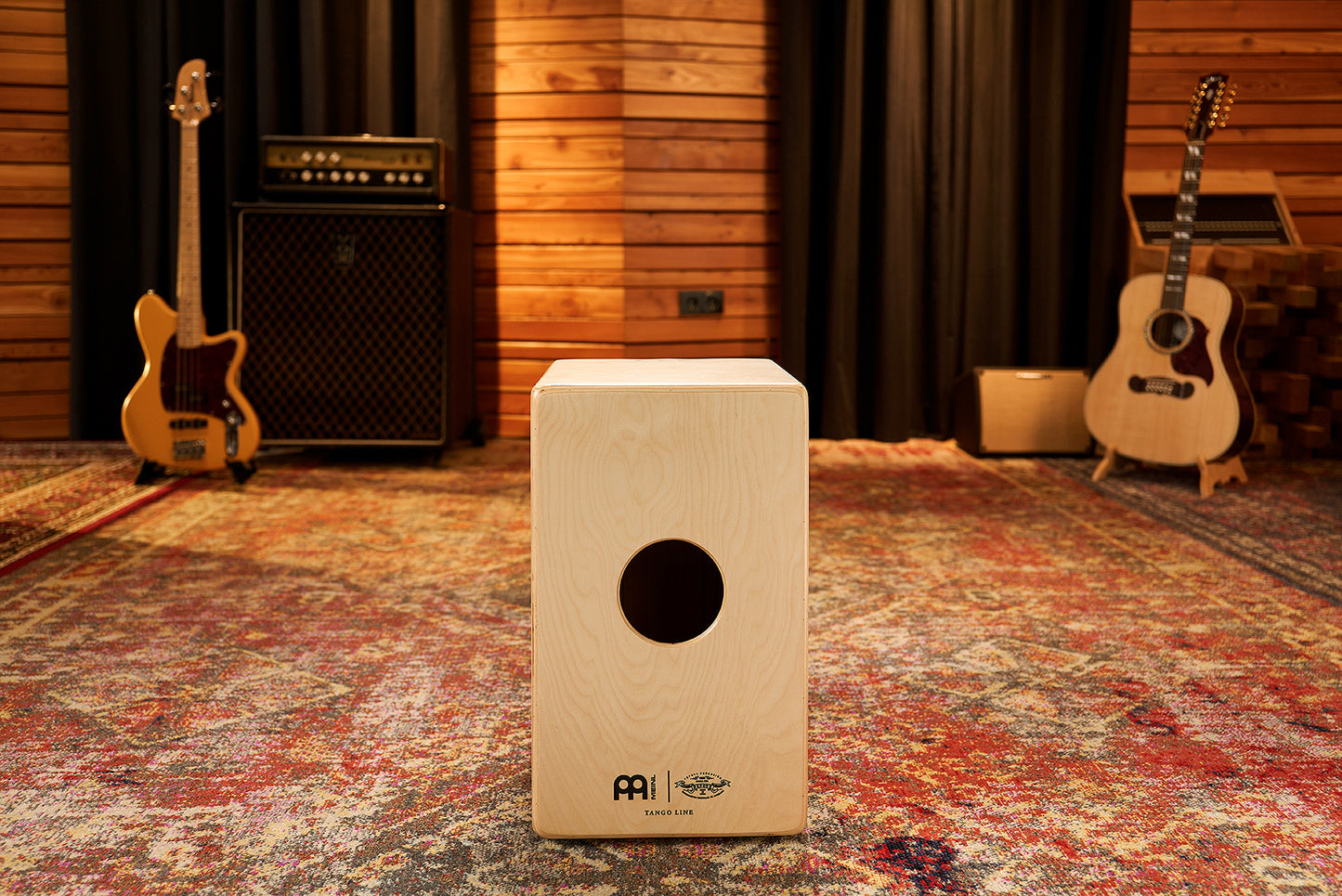 MEINL Percussion Artisan Edition Series String Cajon Tango Line - Limba