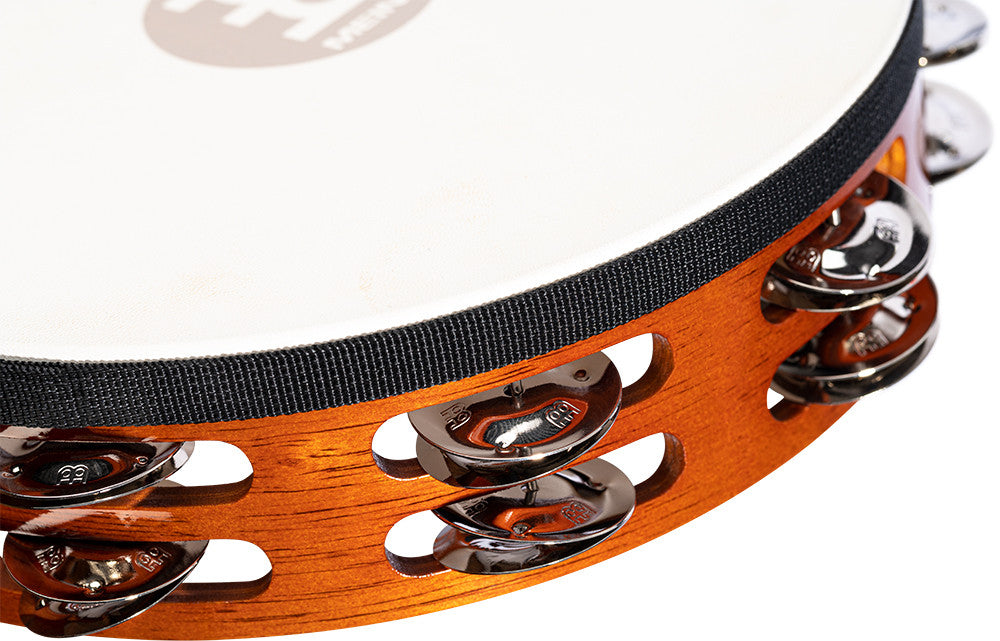 MEINL Percussion Traditional Wood Series Headed Tambourine - 10"