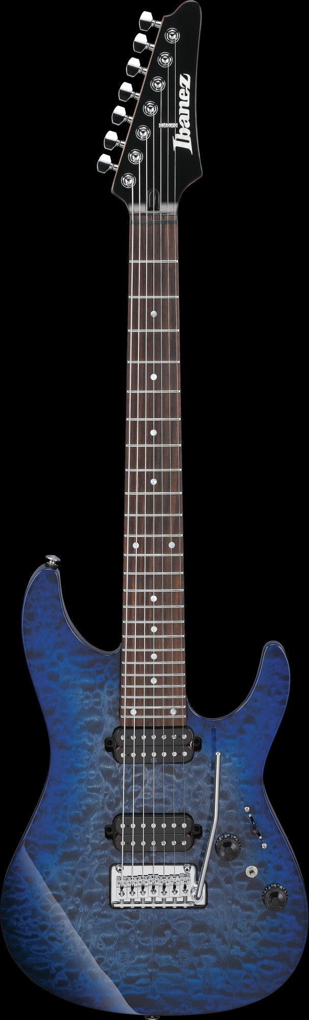 IBANEZ Premium AZ E-Gitarre 7-String - Twilight Blue Burst + Gigbag