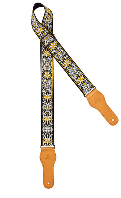 ORTEGA Creative Series Baumwollgitarrengurt - Classic Yellow