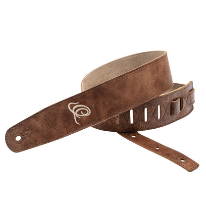 ORTEGA Wildledergitarrengurt - Cognac
