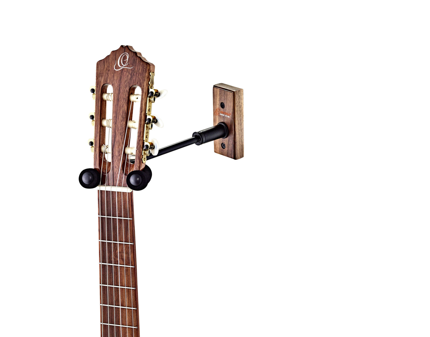 ORTEGA Adjustable Guitar Wall Hanger - Cherry Wood