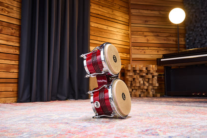 MEINL Percussion Marathon Exclusive Serie Bongo 6 3/4" Macho & 8" Hembra - Wine Red