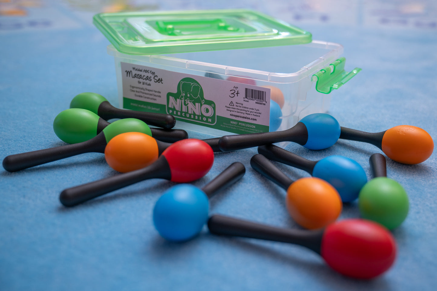 NINO Percussion Molded ABS Egg Maracas Set