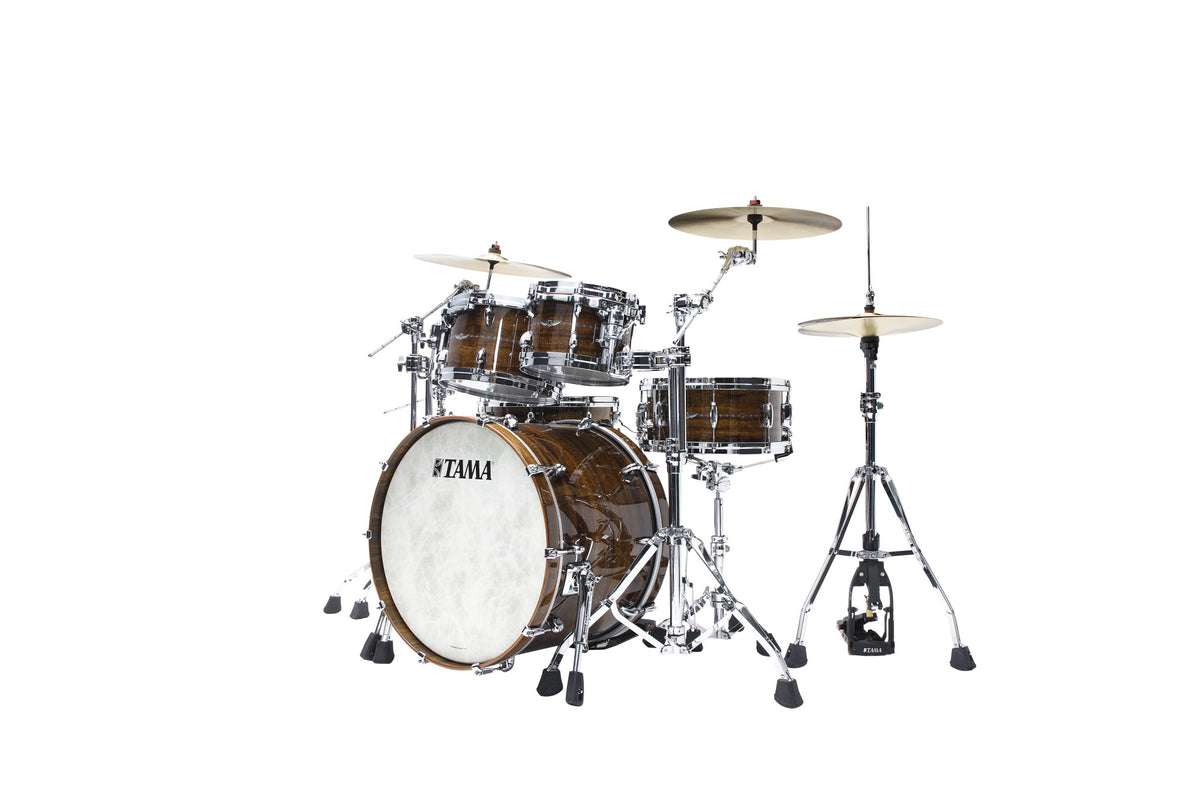 TAMA STAR Bubinga Shell Kit 4 pcs - Natural Indian Laurel/Chrome HW