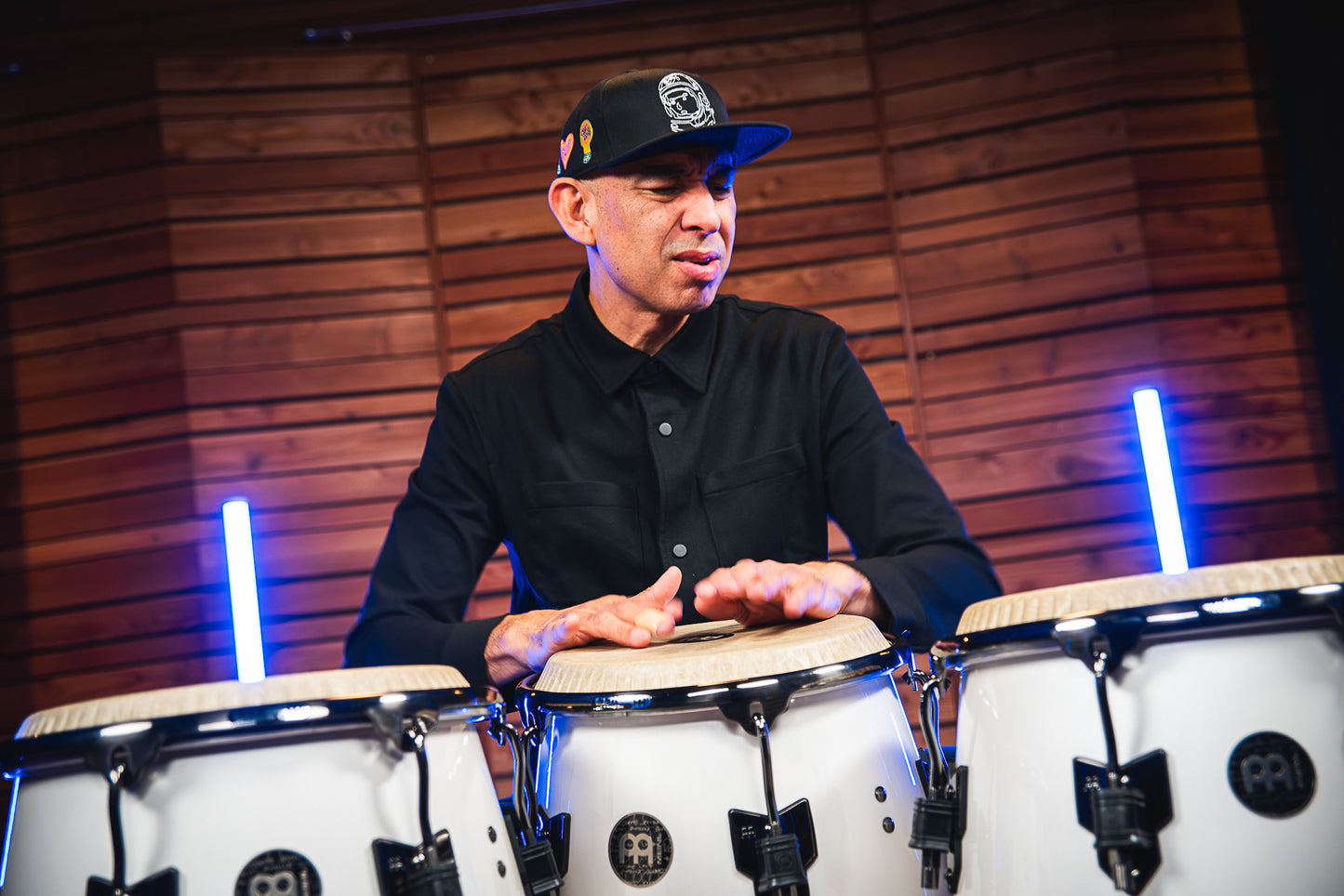 MEINL Percussion Artist Series Roberto Serrano Quinto 11"/REMO® Fiberskyn Heads - Pearl White