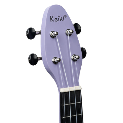 KEIKI K2 Serie Sopran Ukulele Set - Agathis / ABS Lavender Field