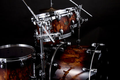 TAMA Starclassic Walnut/Birch Lacquer Rack Tom 8" x 7" - Molten Brown Burst/Chrom HW