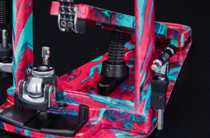 TAMA 50th Limited Iron Cobra Power Glide Single Pedal - Marble Coral Swirl