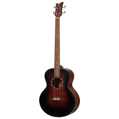 ORTEGA Deep Series 7 Medium Scale Acoustic Bass 4 String - Spruce / Mahogany Bourbon Fade