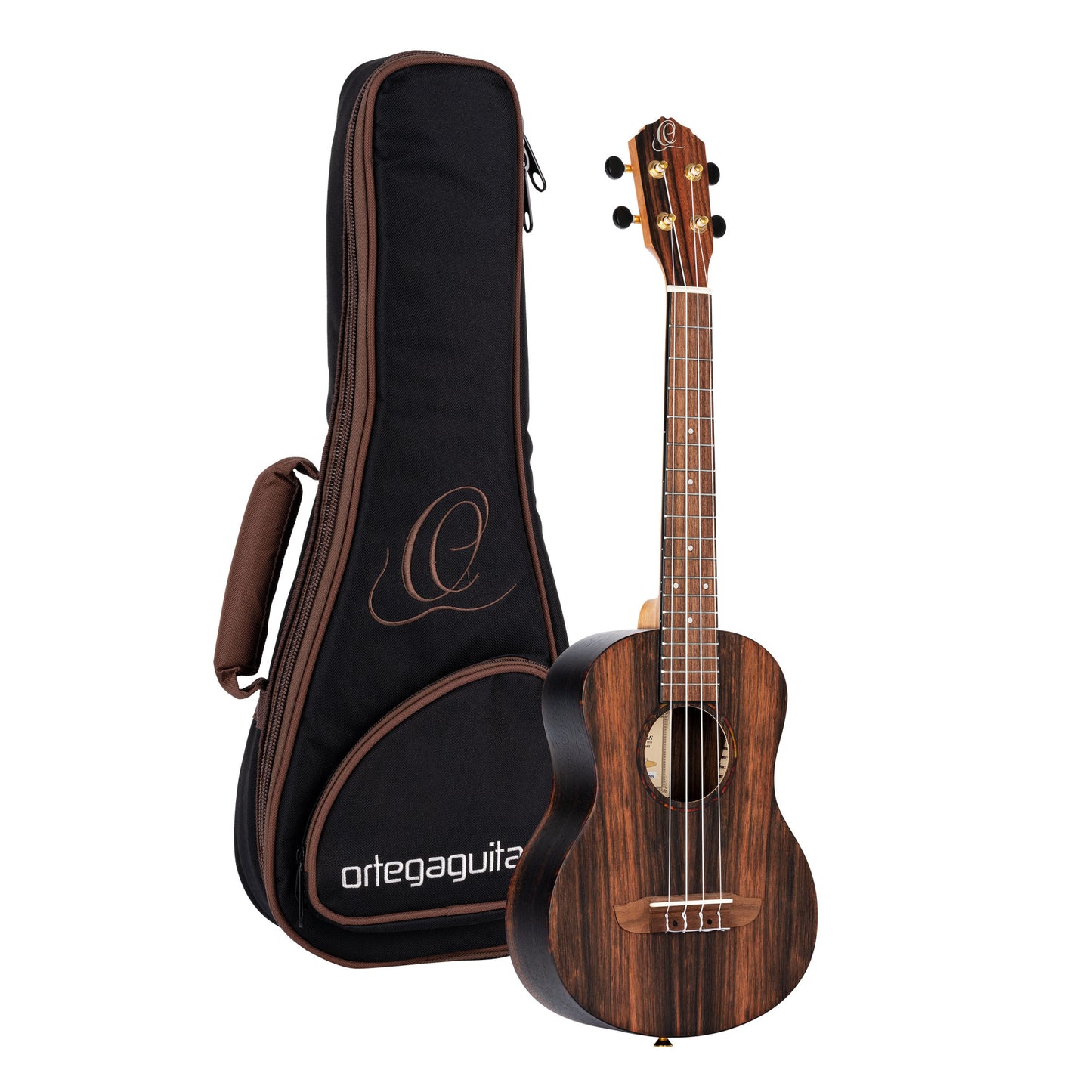 ORTEGA Timber Serie Tenor Ukulele 4 String - Ebony Natural + Bag
