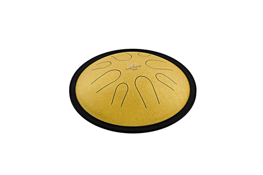 MEINL Sonic Energy Compact Steel Tongue Drum 10" - D Minor/8 Notes/432 Hz - Gold