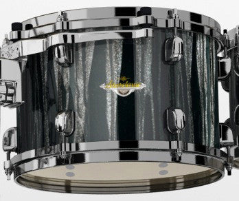 TAMA Starclassic Maple Lacquer Rack Tom 10" x 7" - Black Clouds & Silver Linings/Black Nickel HW