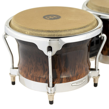 MEINL Percussion Professional Series Wood Bongo 7" Macho & 8 1/2" Hembra - Gold Amber Sunburst