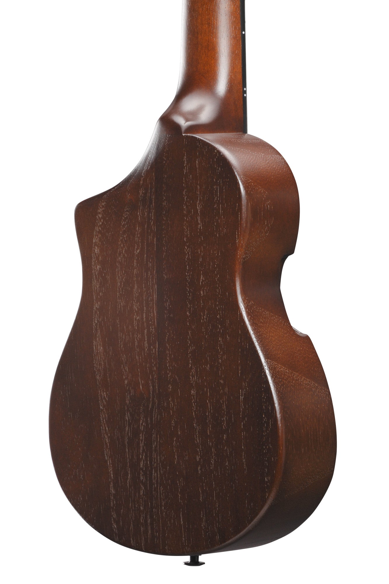 IBANEZ AU Piccolo Guitar 6-String - Open Pore Light Brown Sunburst + Gig Bag