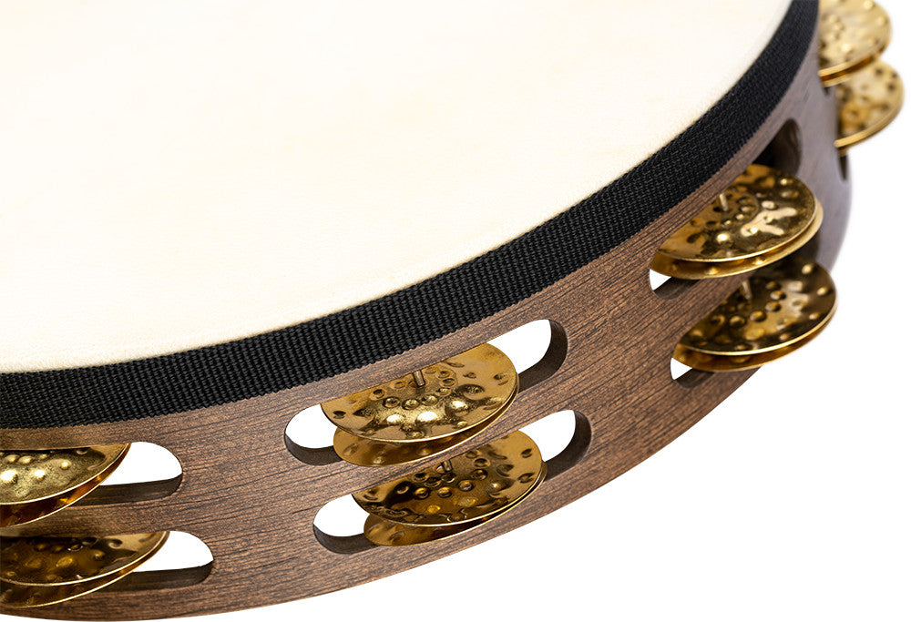 MEINL Percussion Vintage Wood Series Headed Tambourine - 10"