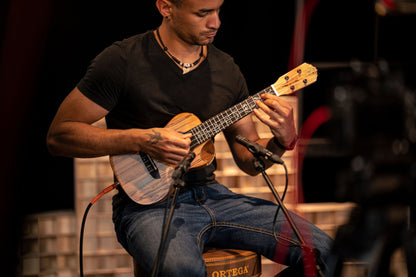 ORTEGA Elite Series Concert Ukulele 4 String - Spalted Maple Natural + Bag