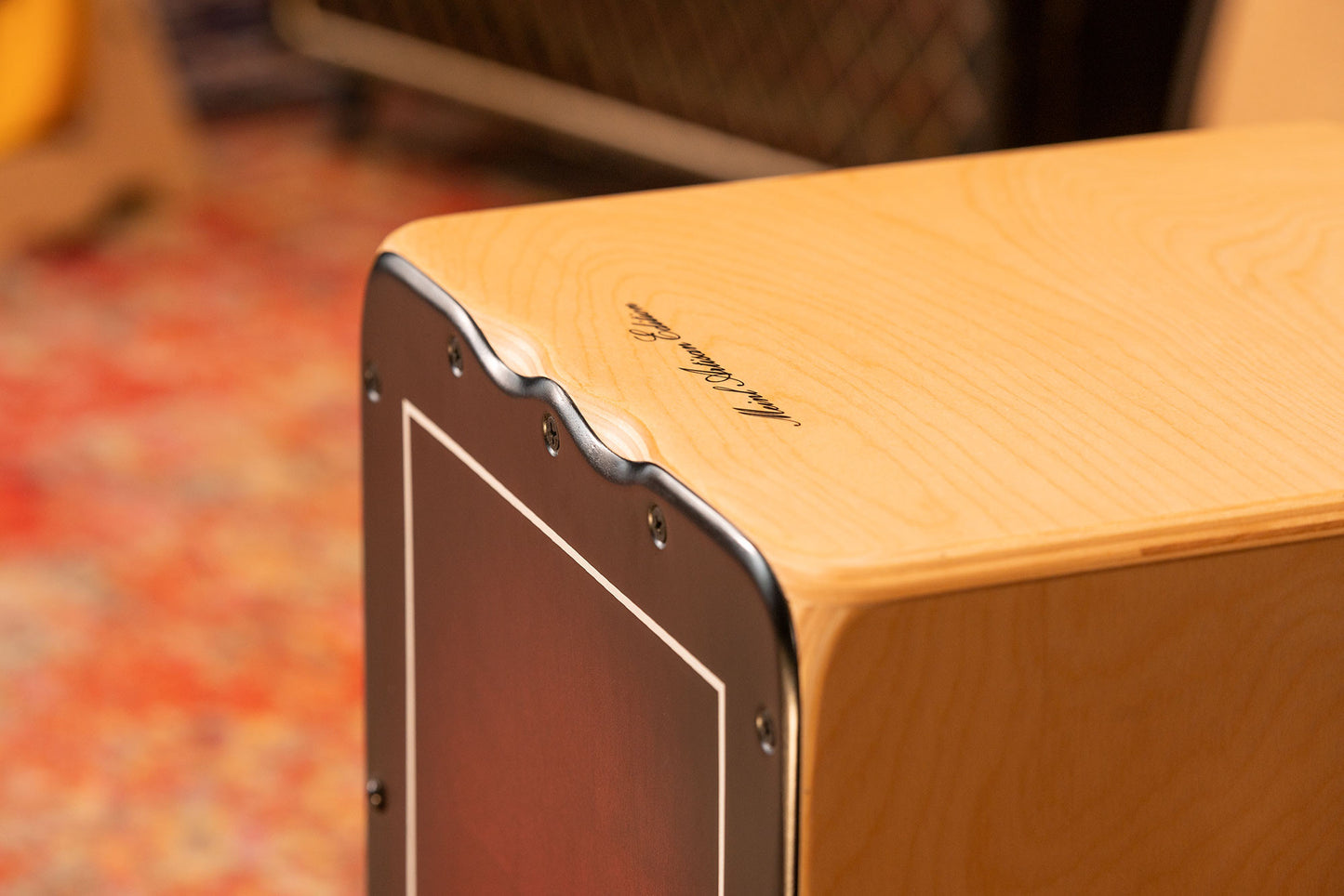 MEINL Percussion Artisan Edition Series String Cajon Tango Line - Red Fade