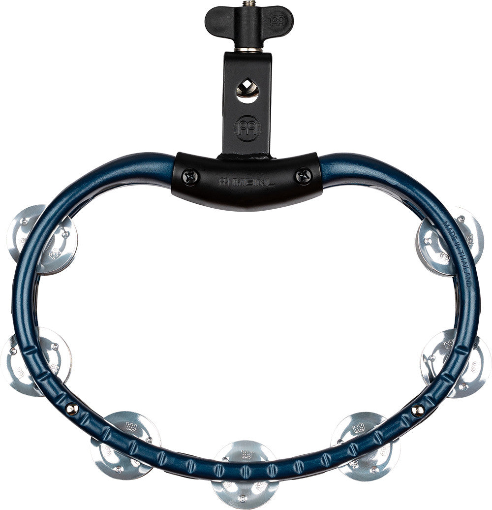 MEINL Percussion Traditional Mountable ABS Series Molded ABS Tambourine - blau/Aluminium Jingles