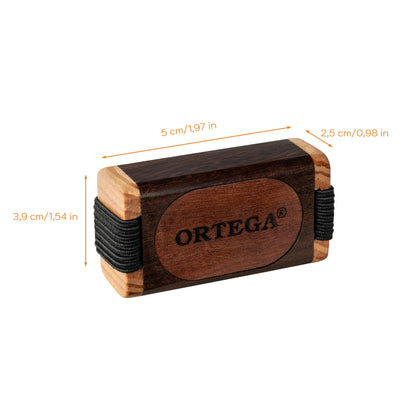 ORTEGA Sound Effect Serie Large Wood Finger Shaker - Ebony / Red Cedar Natural