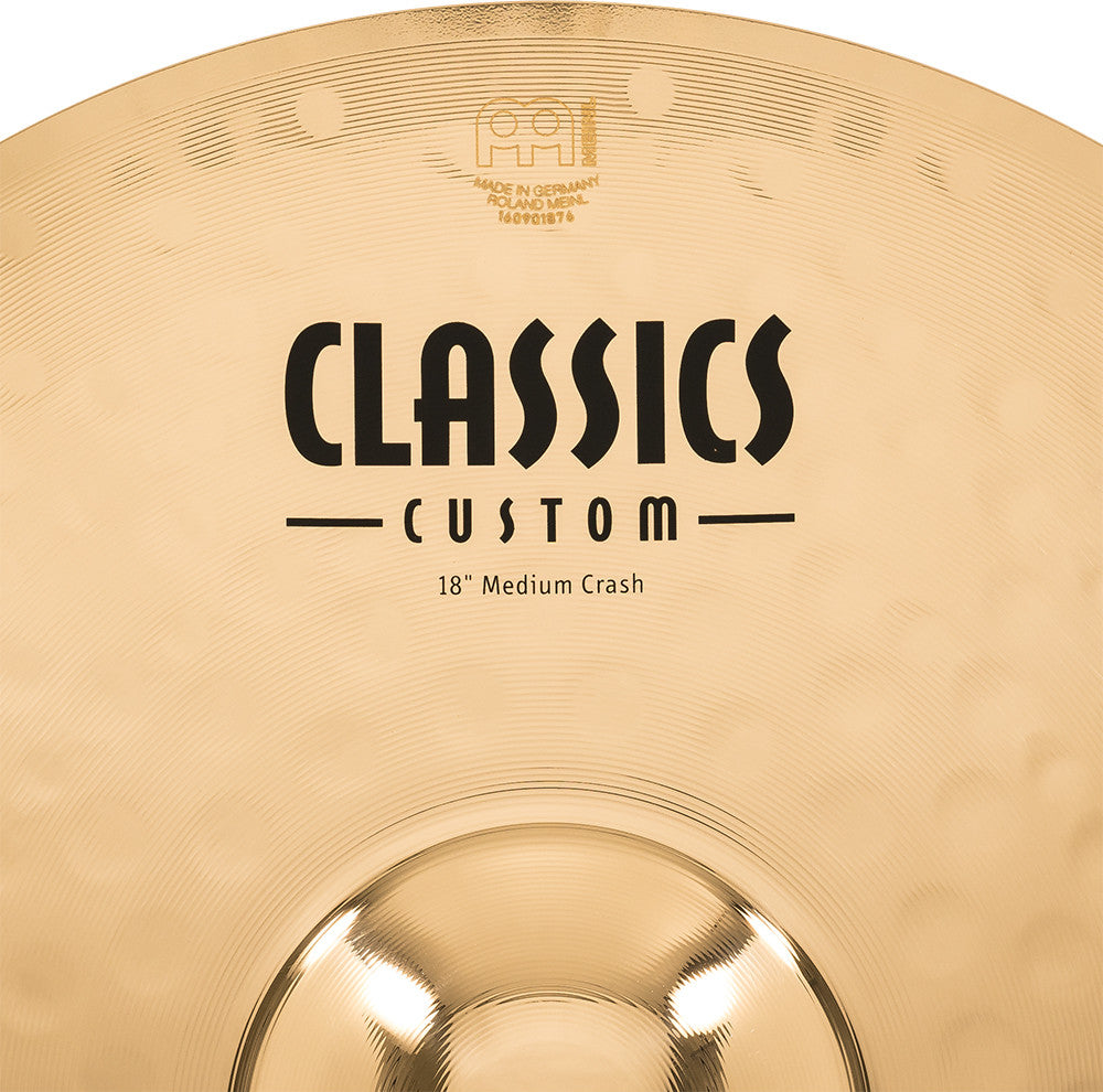 MEINL Cymbals Classics Custom Brilliant Medium Crash - 18"