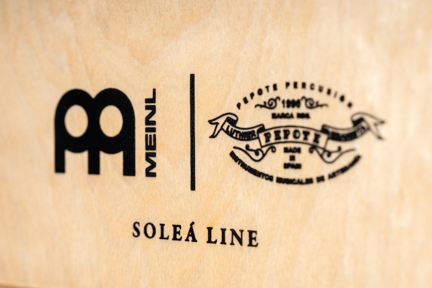 MEINL Percussion Artisan Edition Series String Cajon Soleá Line - Ebony Burst