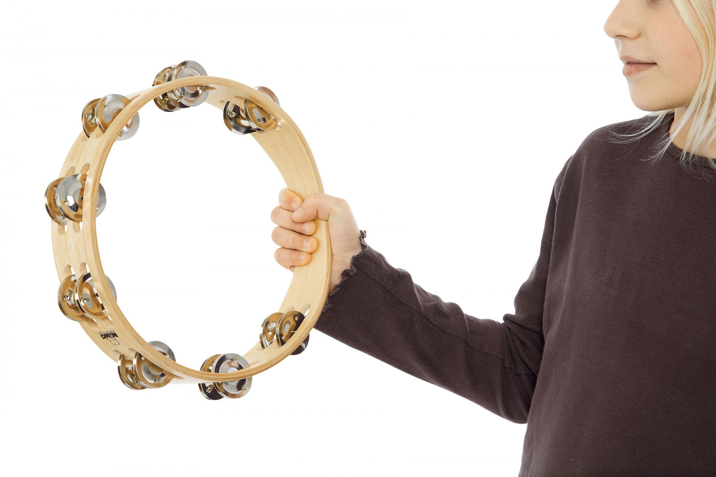 NINO Percussion Wood Tambourine - 10"