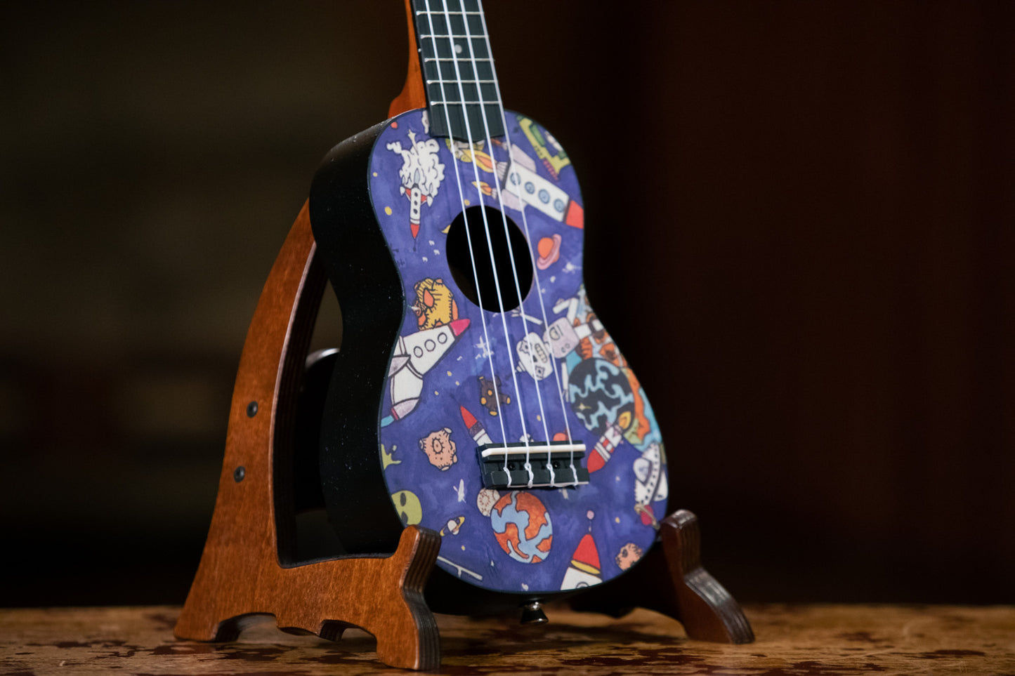 KEIKI K2 Series Soprano Ukulele Set - Agathis / ABS Spaceman