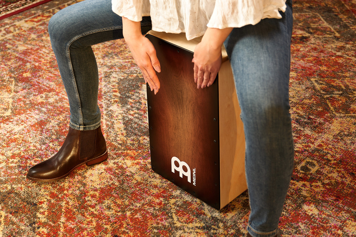 MEINL Percussion Woodcraft Series String Cajon - Espresso Burst
