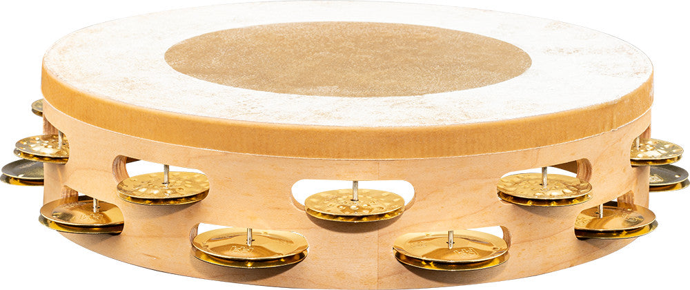 MEINL Percussion Artisan Edition Series Dual-Row Wood Headed-Tambourine - 10"
