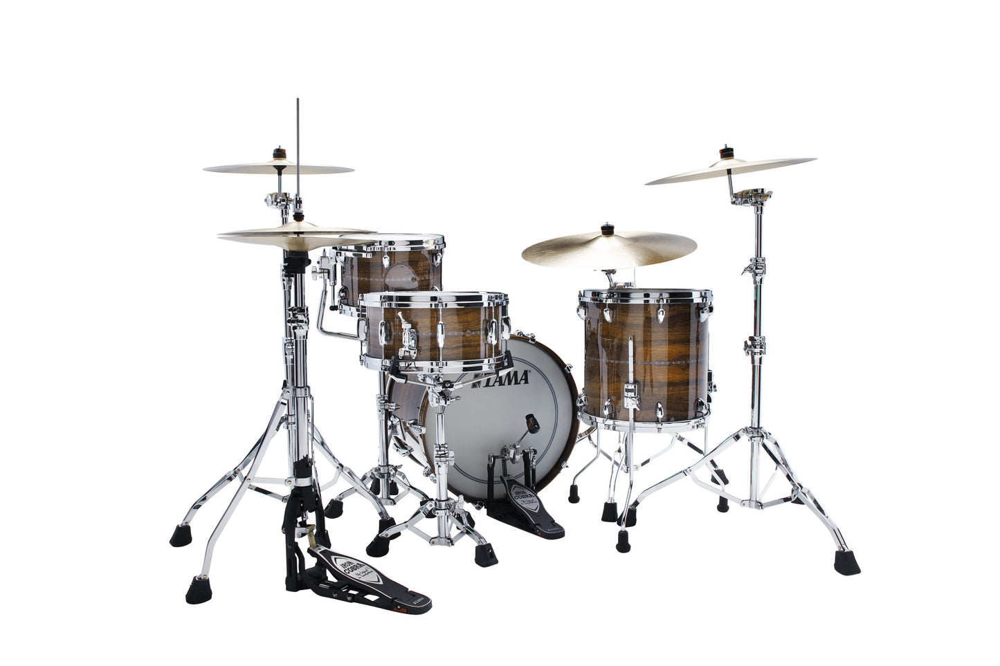 TAMA STAR Bubinga Shell Kit 3 teilig - Natural Indian Laurel/Chrom HW