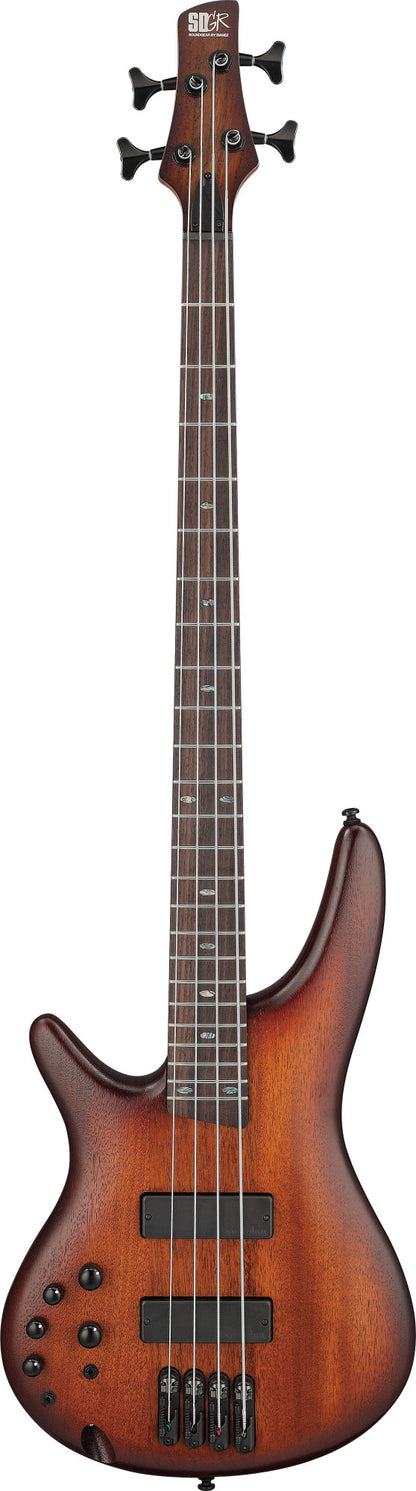 IBANEZ SR E-Bass 4-String Lefty - Mahogany Brown Burst Low Gloss