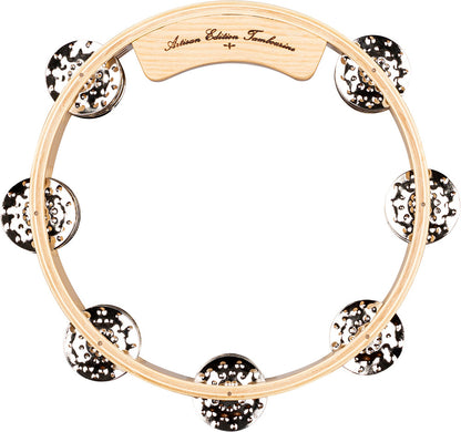 MEINL Percussion Artisan Edition Series Triple-Row Wood Tambourine - 8"