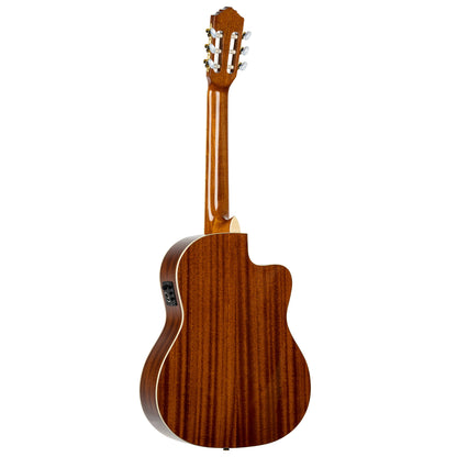 ORTEGA Family Series Pro 4/4 Konzertgitarre 6 String Lefty - Massive Fichte / Mahagoni Natur + Bag