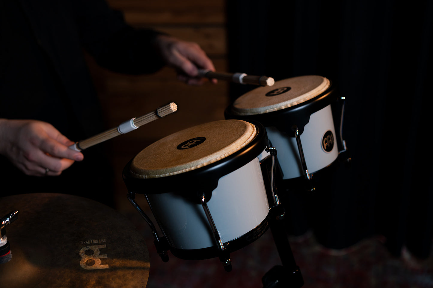 MEINL Percussion Journey Series Bongo 6 1/2" Macho & 7 1/2" Hembra - Ultimate Gray