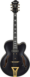 IBANEZ Pat Metheny Signature Hollow Body Guitar 6-String - Black Low Gloss + Case