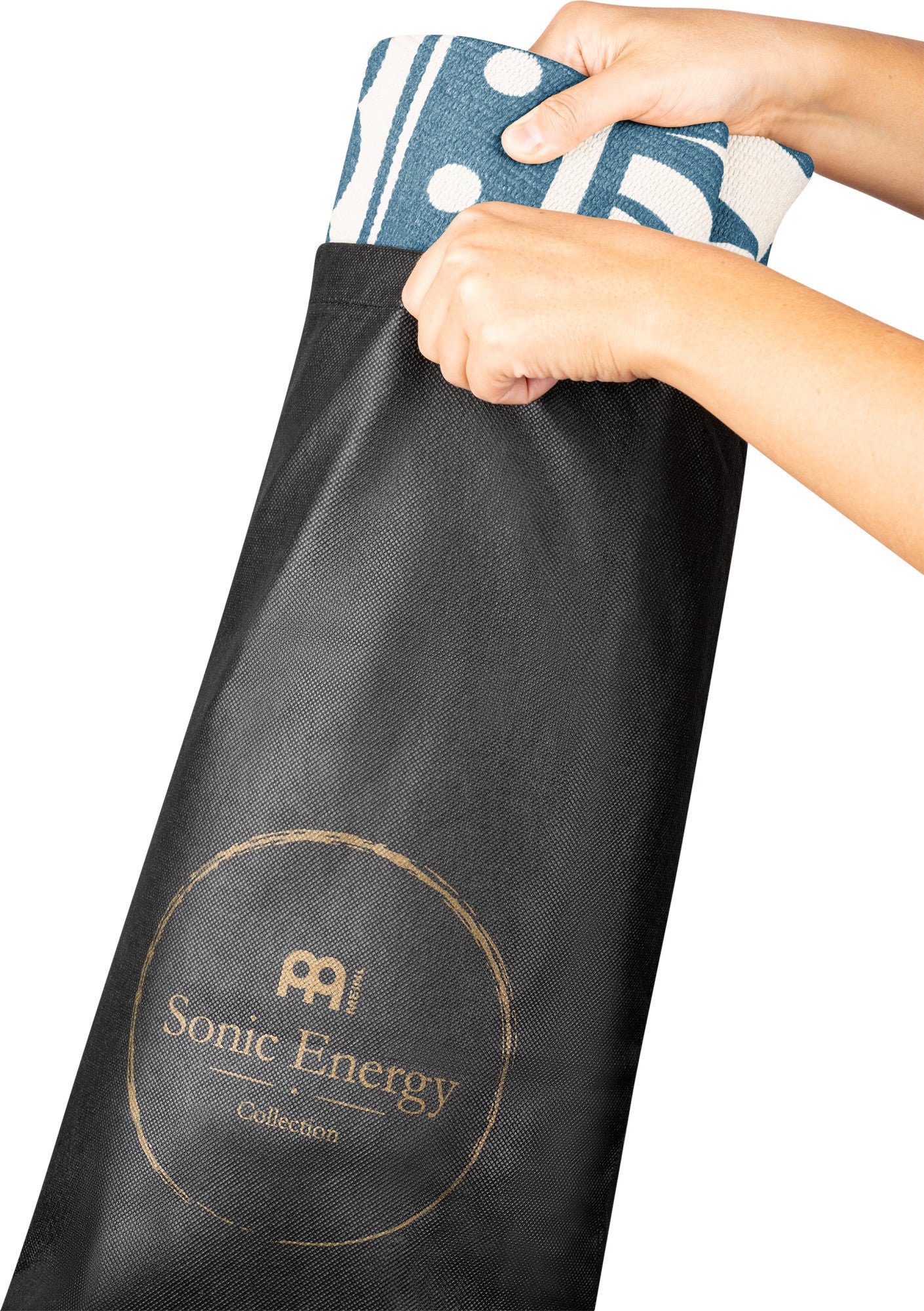 Meinl Sonic Energy Meditation Rug - Navy Blue / Floral Design
