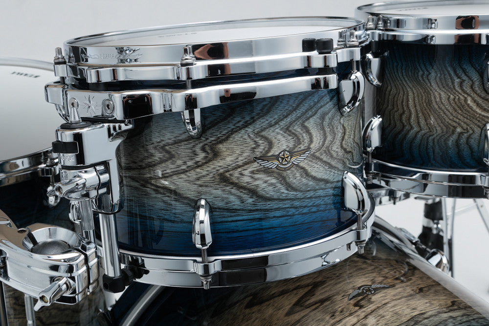 TAMA STAR Walnut Rack Tom 8" x 7" - Indigo Japanese Sen Burst/Chrom HW