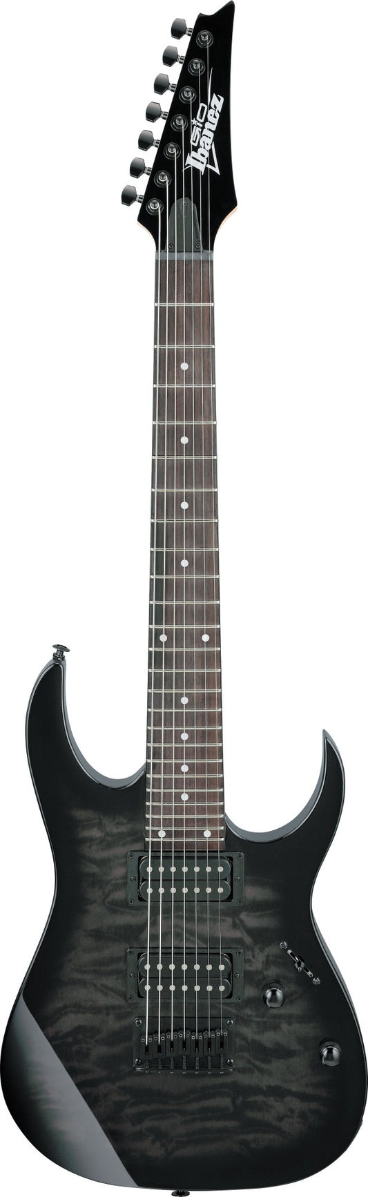 IBANEZ GIO GRG Electric Guitar 7-String - Transparent Black Burst