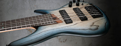 IBANEZ SR E-Bass 6-String - Cosmic Blue Starburst Flat