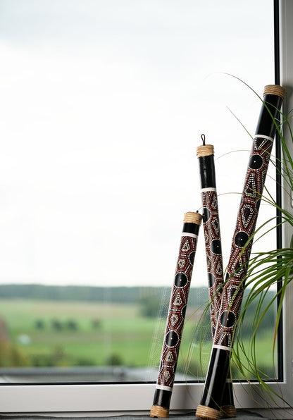 Meinl Sonic Energy Bamboo Rainstick Medium - Gepunktet/Schwarz