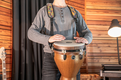 MEINL Percussion Designer Djembe Strap - Kenyan Quilt