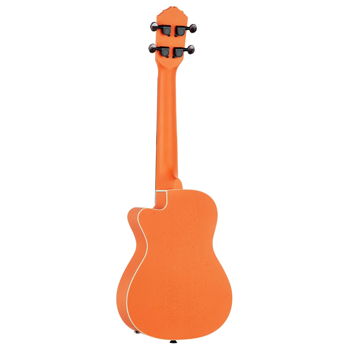ORTEGA Custom Built Series Halloween Edition Concert Preamp Ukulele 4 String - Pumpkin Orange