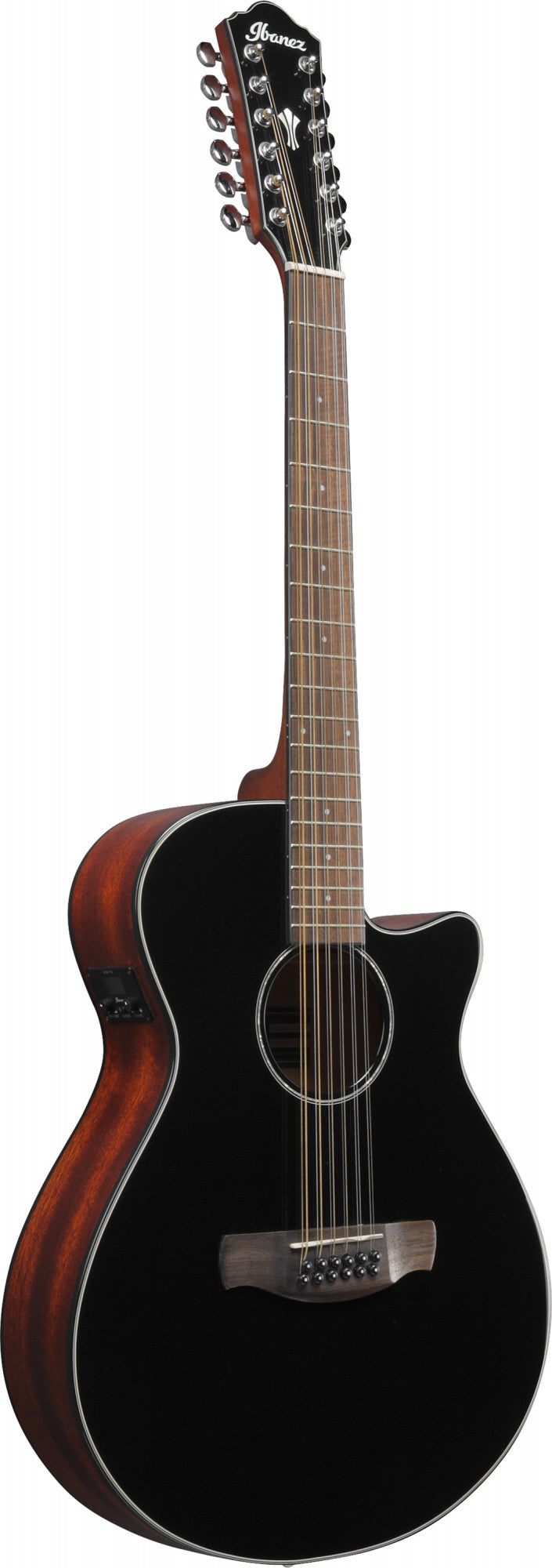 IBANEZ AEG Akustikgitarre 12-String - Black High Gloss