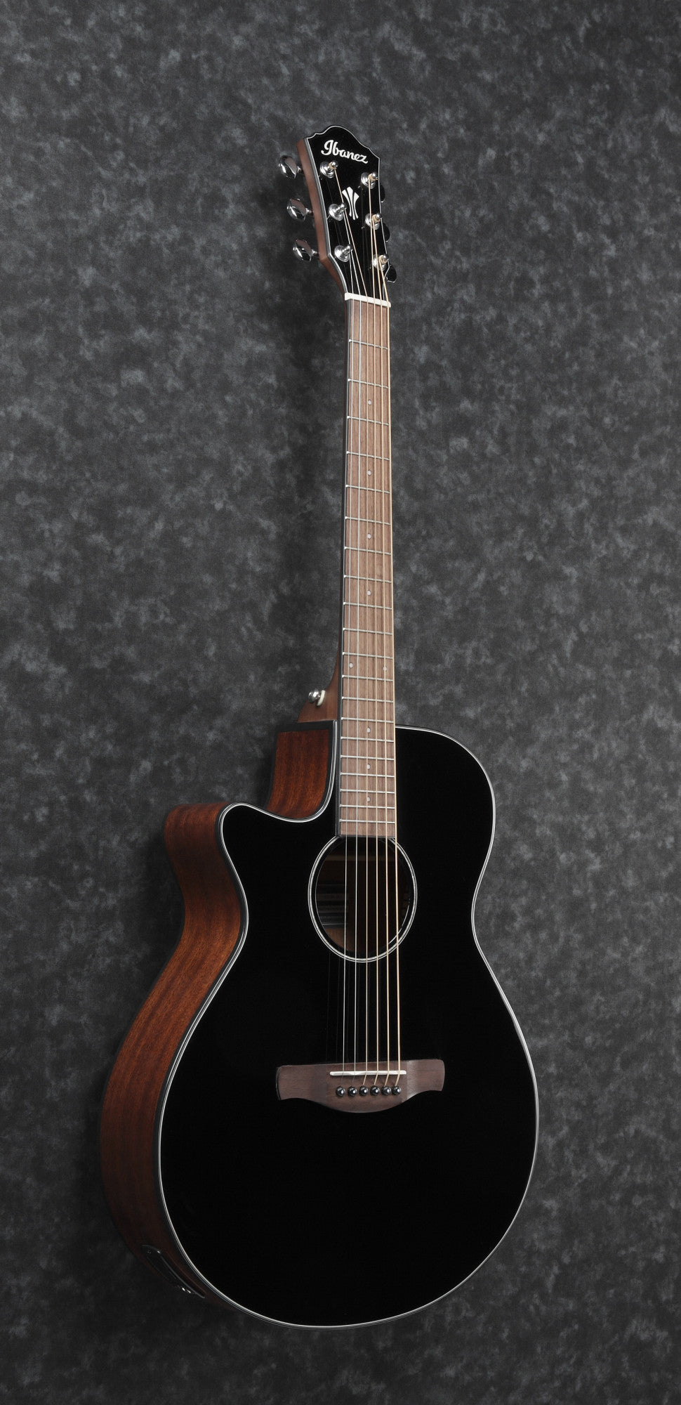 IBANEZ AEG Acoustic Guitar 6-String Lefty - Black High Gloss