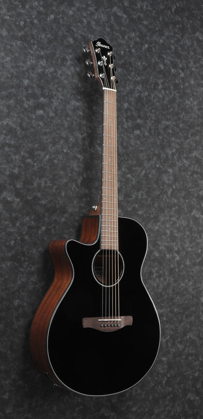 IBANEZ AEG Acoustic Guitar 6-String Lefty - Black High Gloss