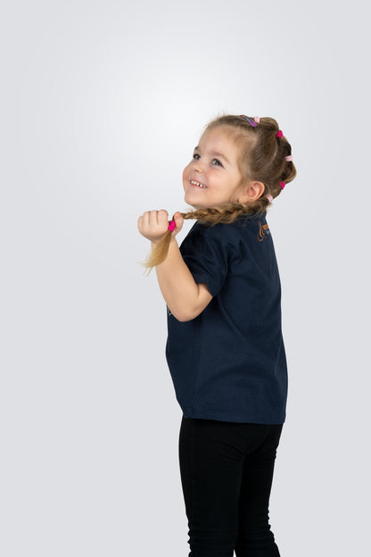 ORTEGA Skull Kids T-Shirt - Navy Blue/