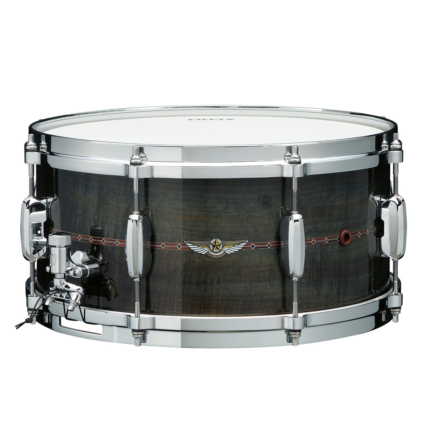 TAMA STAR Bubinga Snaredrum 14" x 5,5" - Pewter Blue Australian Acacia/Chrom HW - Inside & Outside Inlay