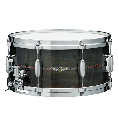 TAMA STAR Bubinga Snaredrum 14" x 5,5" - Pewter Blue Australian Acacia/Chrom HW - Inside & Outside Inlay
